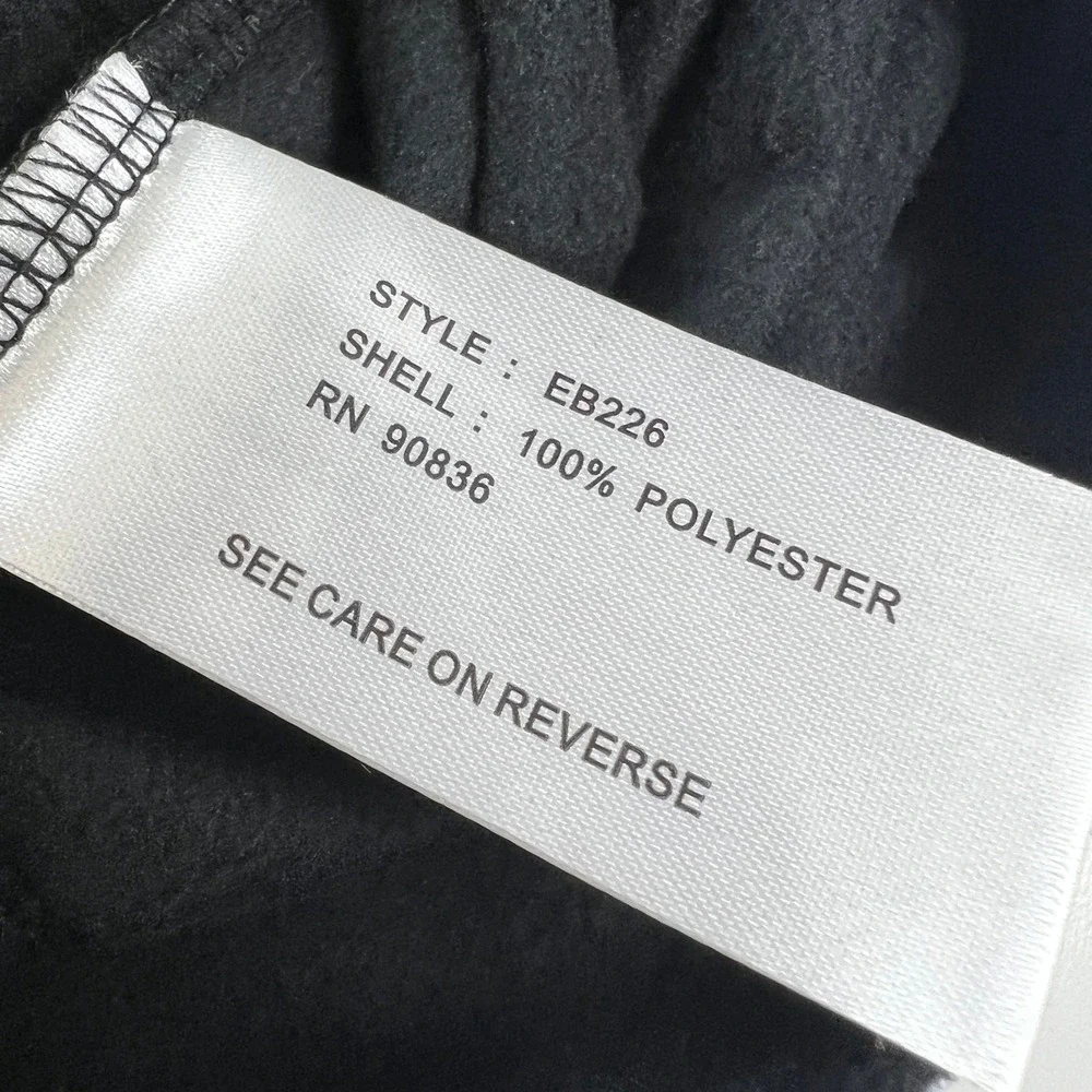 NWT Eddie Bauer Evan Williams Bourbon Half Zip‎ Fleece EB226 Microfleece Black S